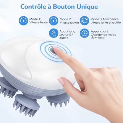 Masseur cuir chevelu electrique